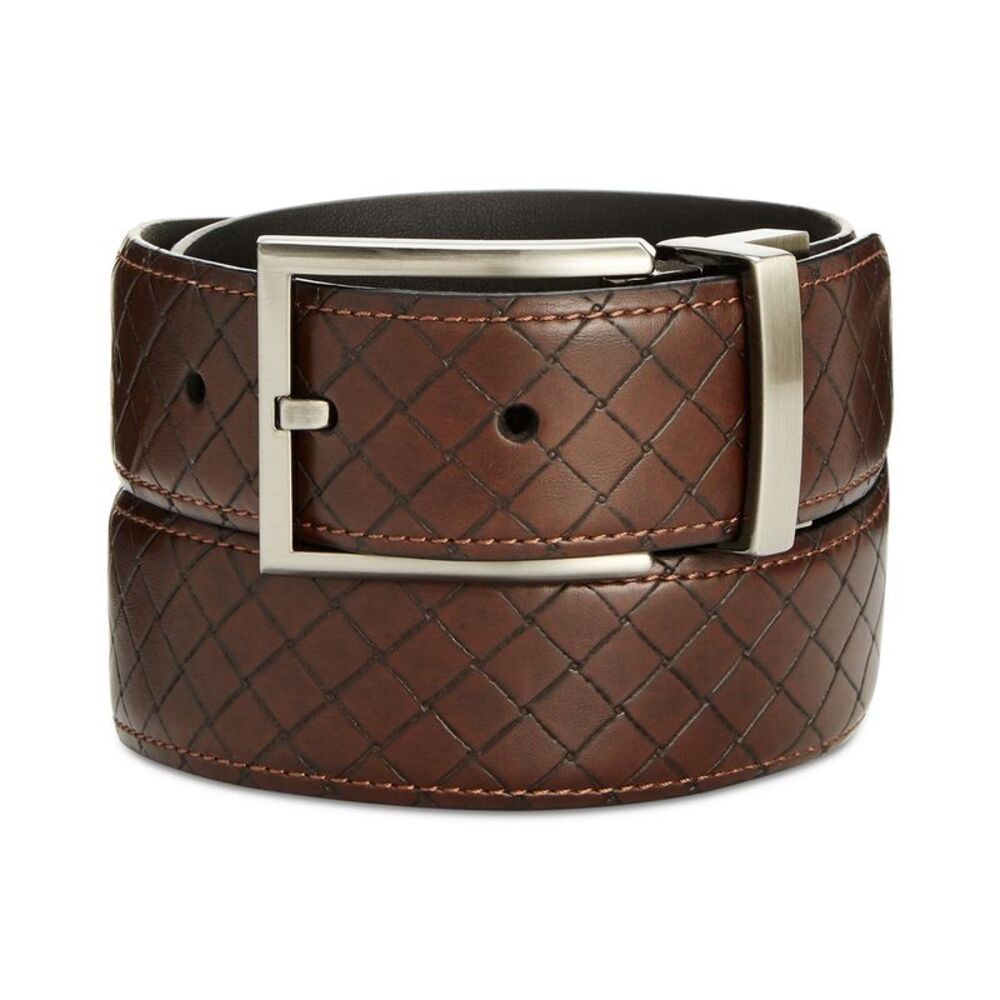 Ryan Seacrest Mens Embossed Belt, NWT